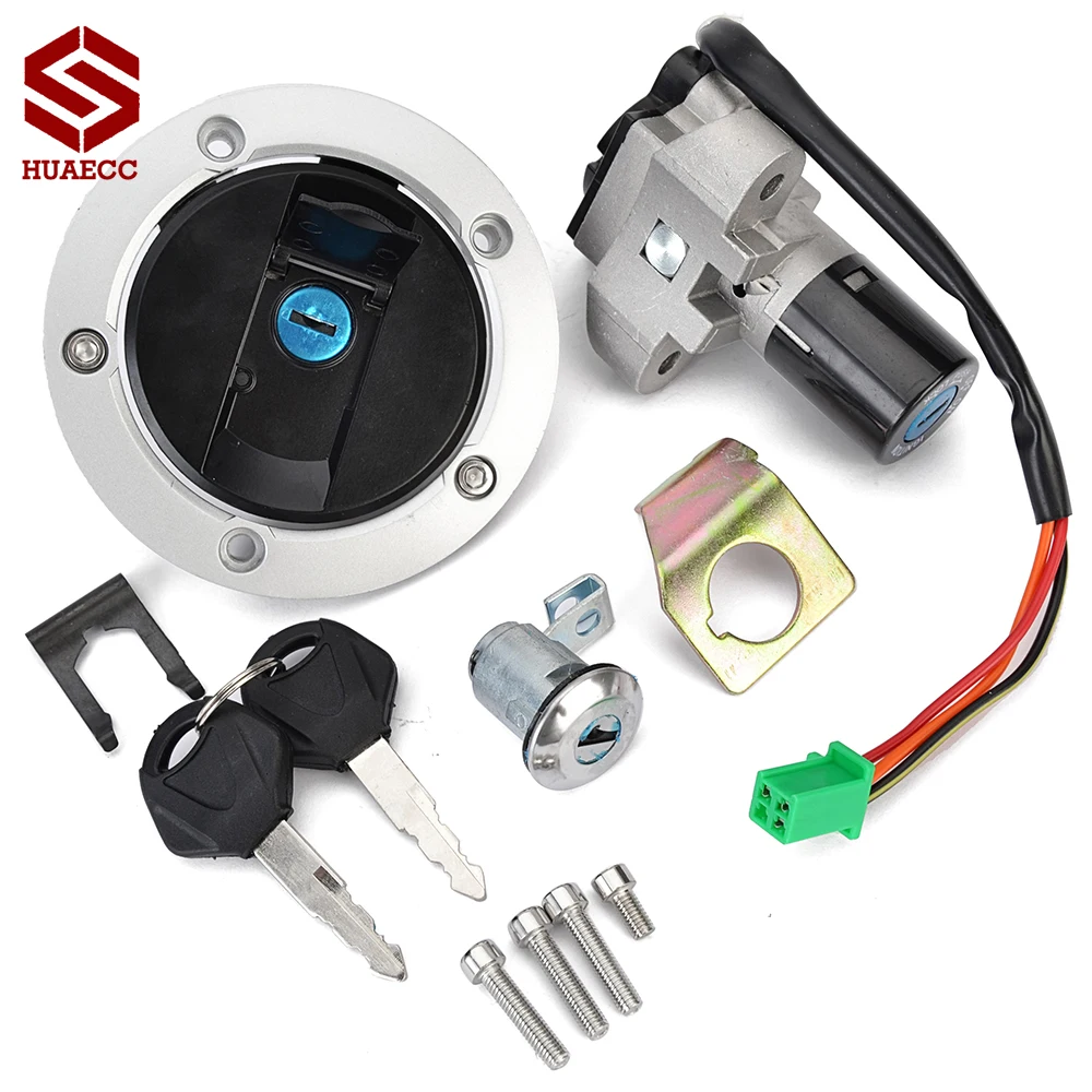 Fuel Gas Cap Ignition Switch Seat Lock with Key Kit for Suzuki GSXR250 2013-2017 GW250 Inazuma 2014-2017 37101-48860