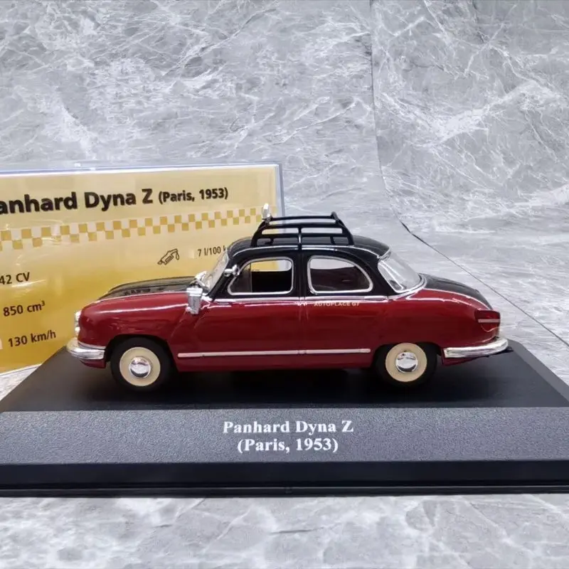 1:43 Dyna Z TAXI Paris 1953 Alloy Classic Taxi Car Model Diecasts Metal Vintage Retro Vehicles Model Simulation Collection Gifts