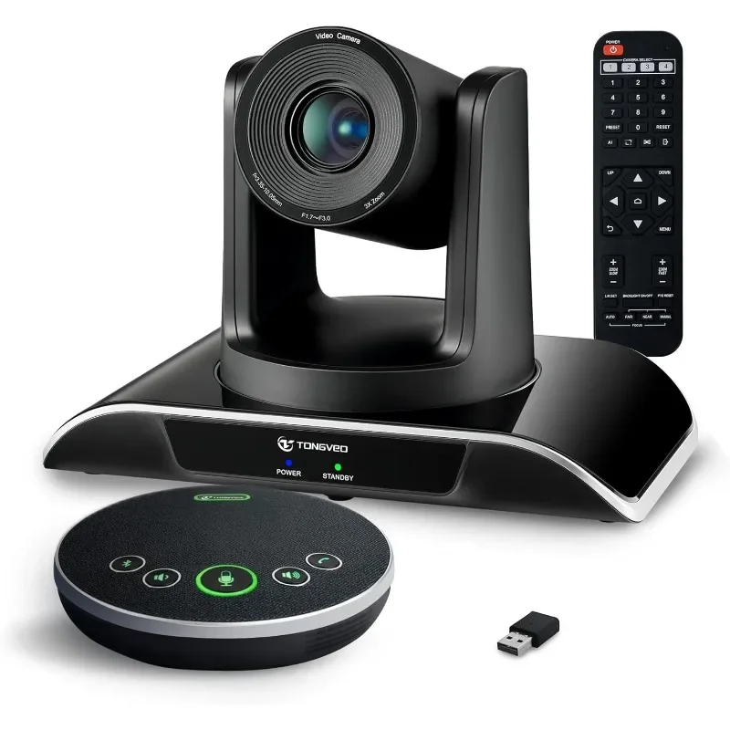 الكل في واحد غرفة الاجتماعات نظام كاميرا فيديو حزمة HD 1080P 60fps 3X زووم بصري USB3.0 كاميرا متحركة