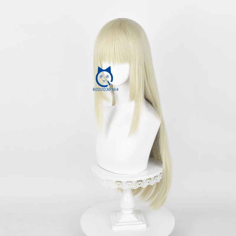 Hot Anime Attack OnTiiitan Ymir Cosplay Pale Gold 70cm Long Wig with Rose Intranet Heat Resistant Synthetic Hair Party Comic Con