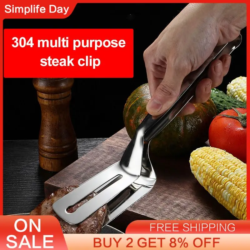 Multifunctional Perfect Addition To Your Kitchen Utensils Handy Durable Frying Spatula Clip For Flip Frying Shovel Fish Spatula