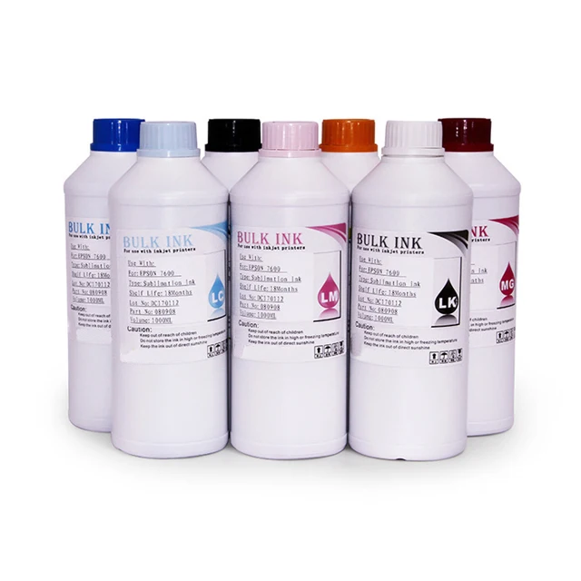 For Guangzhou GED Supercolor 1000ml Ink White Bottle Sublimation Offset Ink For Epson L120 Heat Transfer Printer