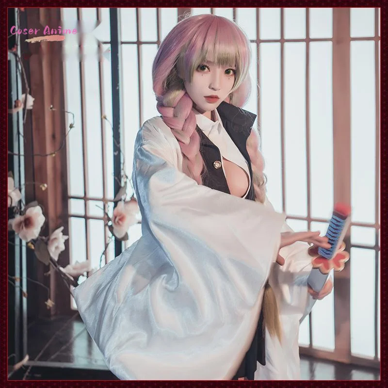 【Coser】Jogo kimetsu no yaiba Kanroji Mitsuri Cosplay Uniforme HalloweenCarnivalParty Natal Jogar Roupas de papel