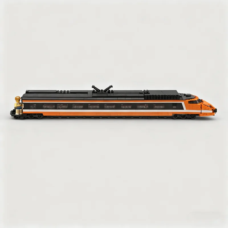 1952 Stück MOC 8 Wide Tgv Horizon Express Zug Modell Bausteine Bau Weihnachtsgeschenk DIY Kreative Spielzeugidee Bildung
