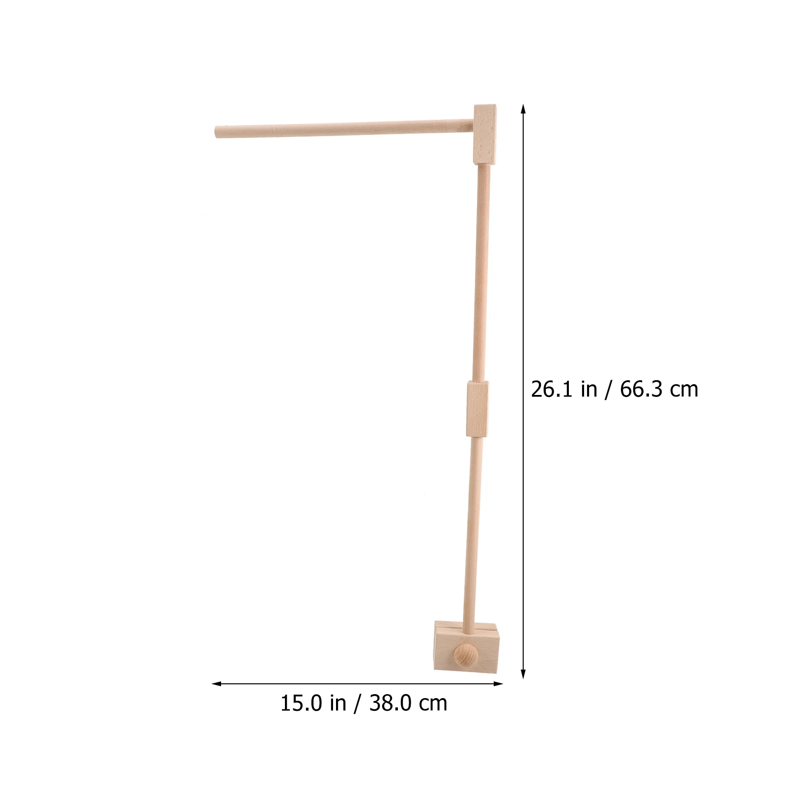 

Wooden Crib Mobile St Baby Bed Bell Holder Removable Arm Bracket Newborn Soothing Toys Safe Infant Accessory Improve Sleep