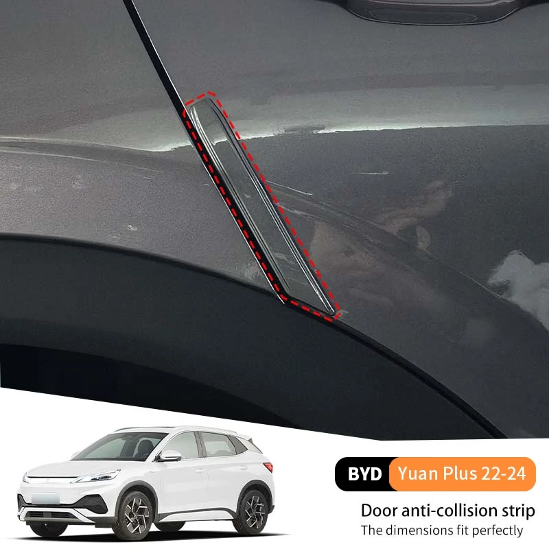

For Byd Yuan Plus 2022-2024 ABS Car Door Anti-collision Protective Sticker Strip Scratch Wear resistant Exterior Accessories
