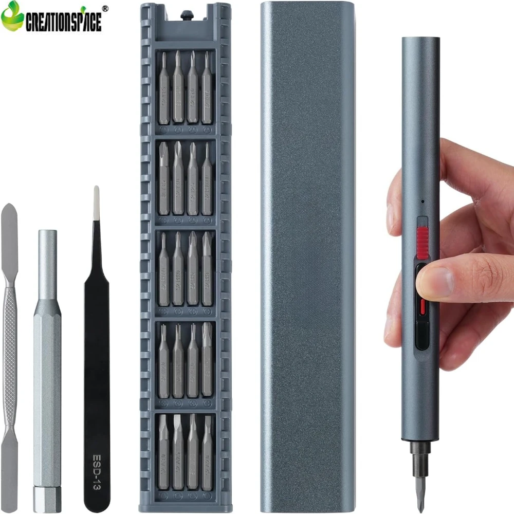 Mini Electric Screwdriver Set 72 in 1 Precision Electric Screwdriver 3 Gears Torque Repair Tool Set for Phone Camera Watch