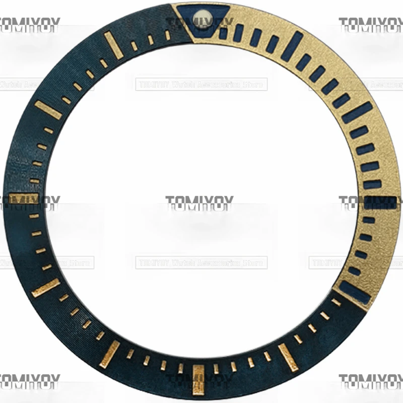 37.2MM Black Red Silver Blue Green Grey Aluminum Oblique Watch Bezel Insert Fit For SKX007 Mechanical Wristwatch