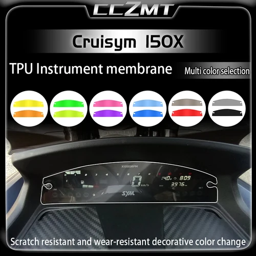 SYM Cruisym 150X 2021-2022 오토바이 투명 TPU 유압 응결 기기 멤브레인 램프 필름 액세서리  Best5