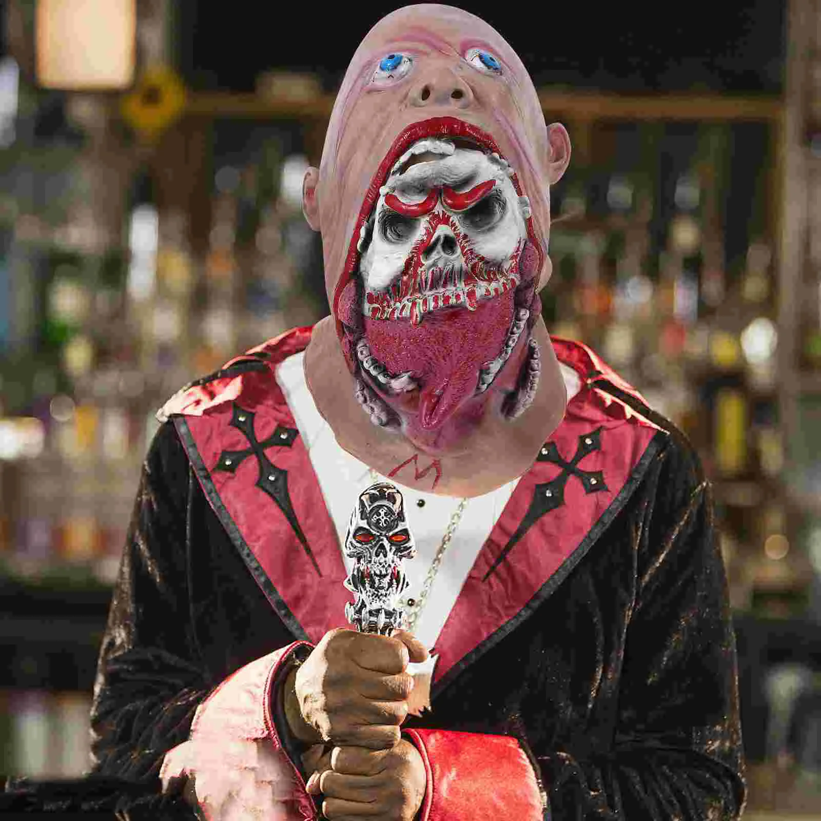 Halloween Horror Ghost Skull Scary Costume Party Decorations for Masquerade Carnival scary halloween masks