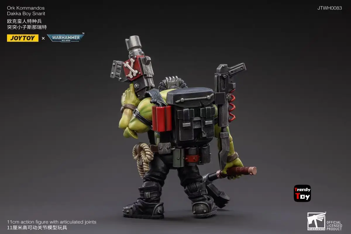 【JOYTOY】ウォーハンマー 40K オーク コマンドス ダッカボーイ スナリット 1/18 アクションフィギュア おもちゃ