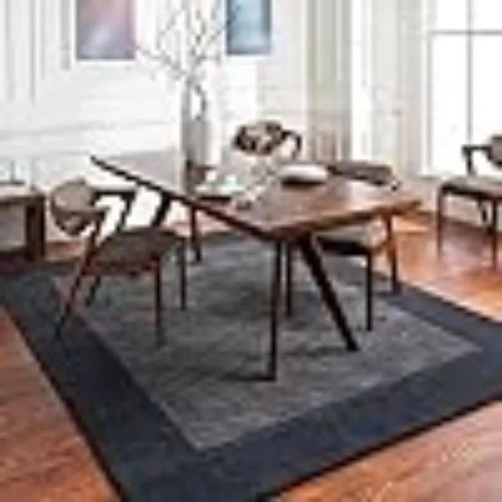 

Wool Rugs, 8x8 Modern Cream Square Area Rug, White Carpet for Living Room, Bedroom or Kitchen (8' Square) Carpets