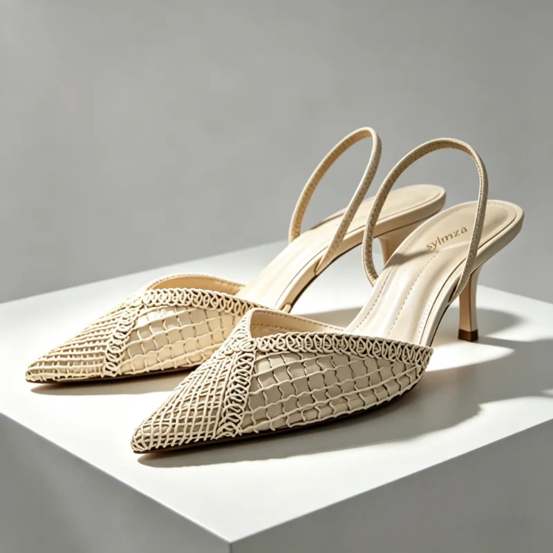Mesh Woven Heeled Sandals Wome - đánh giá và giá Women Shoes Brands