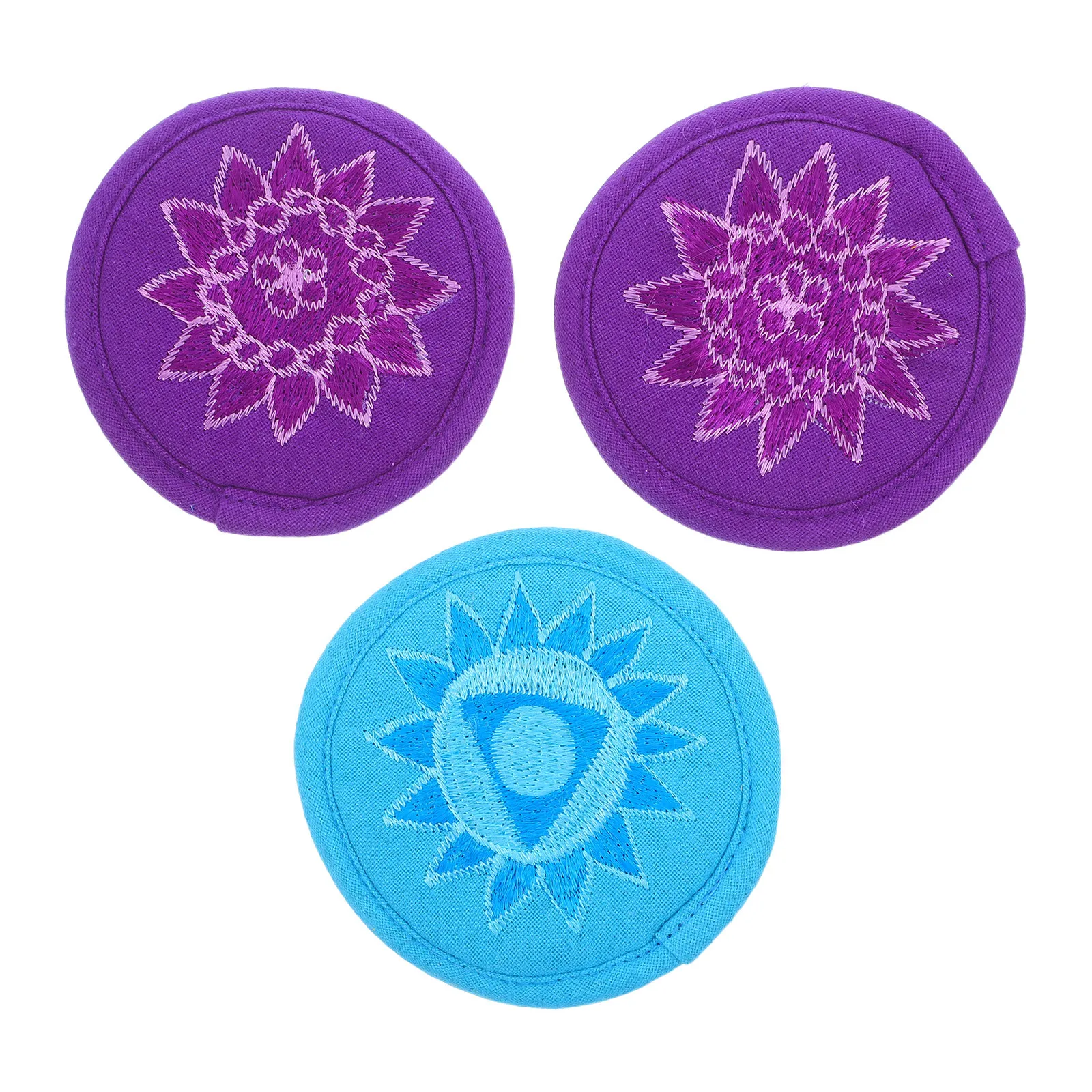 3 قطعة وعاء الصوت البوذي وسادة وعاء الموسيقى التبتية وسادة التأمل اكسسوارات القماش الزخرفية للصلاة واليقظة الذهنية #4