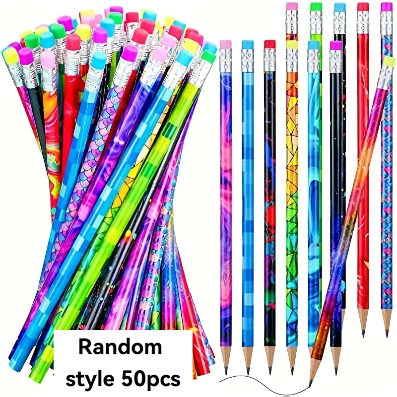 lapis-de-madeira-com-padroes-coloridos-50-pecas-com-borracha-no-topo-lapis-de-desenho-animado-para-criancas-material-escolar-para-escrever-e-desenhar