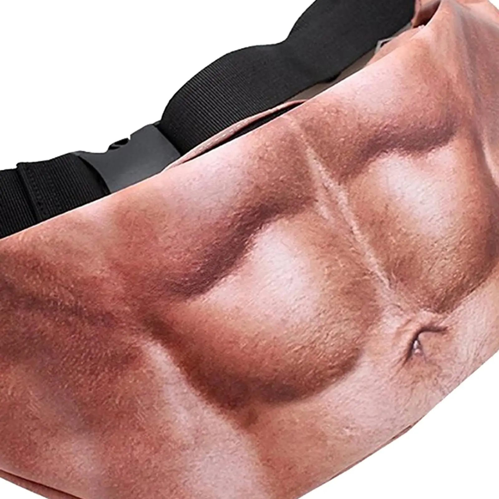 Bolsa de cintura de barriga 3D para homens e mulheres, bolsa na moda, casual, novidade, grande capacidade, bolsa pai para correr, dia dos pais, esporte, presentes