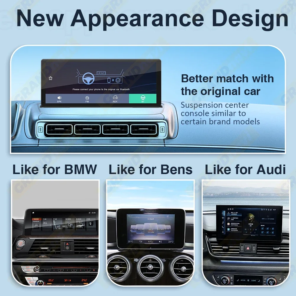 11.3 inch Car DVR 4K Camera Wireless Carplay Android Auto Touch Screen Dash Cam Dual Len Video Recorder GPS Navigation Dashboard