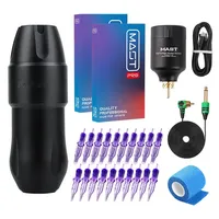 Mast Tour Pro Plus Wireless Machine Pen Kit Fast Charge RCA Rechargeable LCD Battery Tattoo Supply Mast PRO Cartridge Needle Set