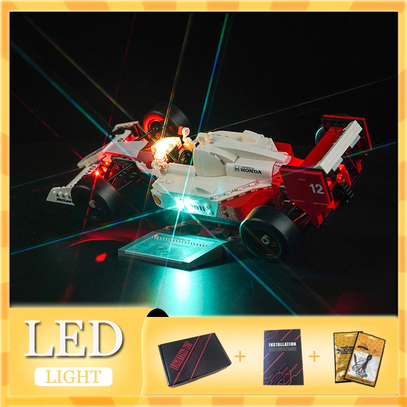 Kit d'éclairage LED bricolage pour véhicule technique LEGO 10330, voiture de formule F1, MP4, 4, lumière LED uniquement, modèle sans blocs