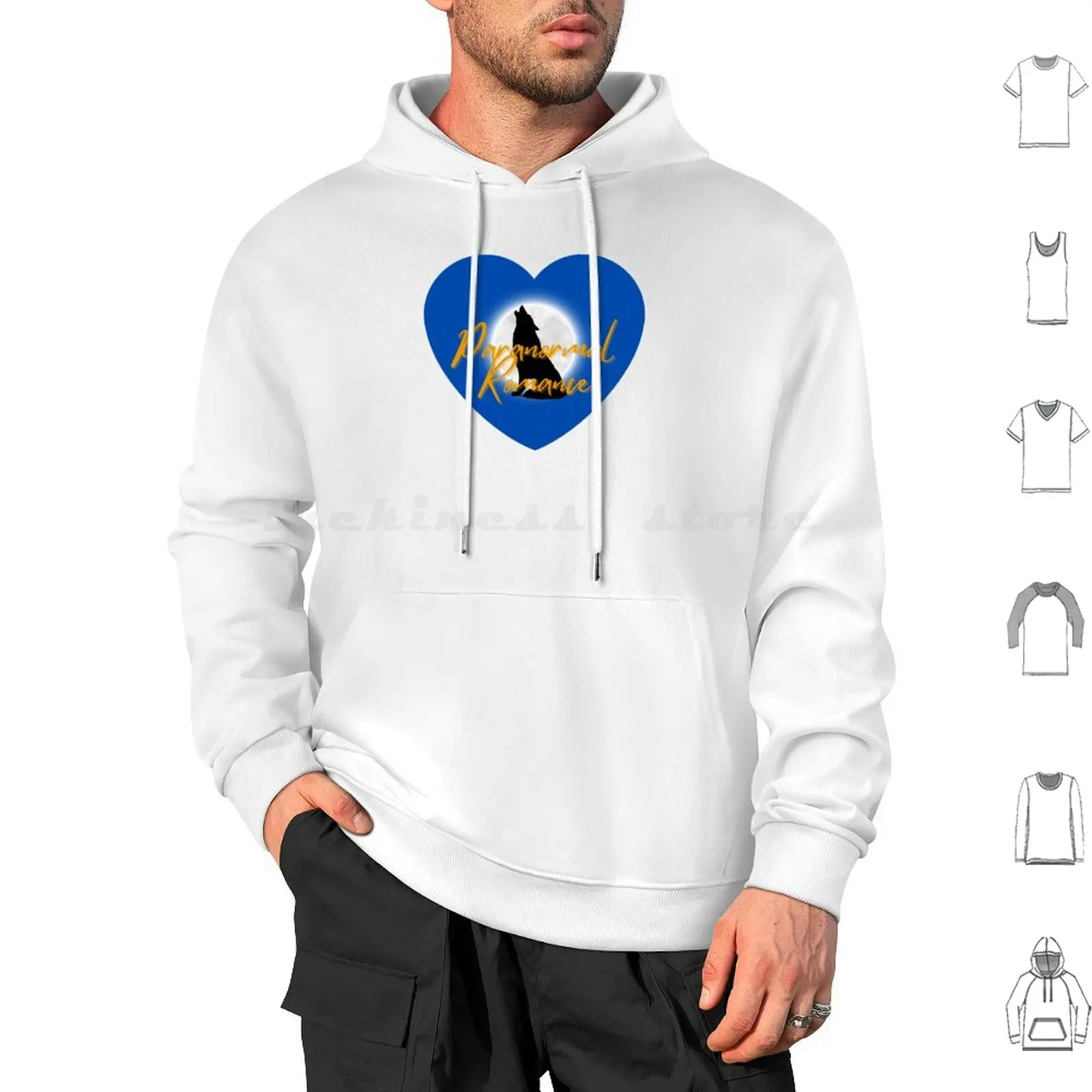 Paranormal Romance Sudadera con capucha Algodón Manga larga Paranormal Romance Paranormal Shifter Romance Romance Hombre lobo Crepúsculo Vampiro