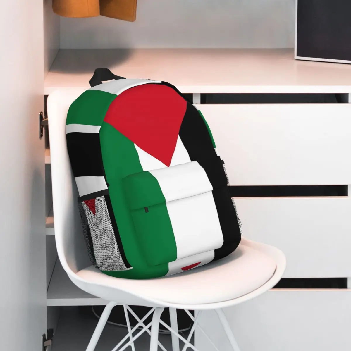 Mochilas con bandera palestina para niños y niñas, mochilas escolares a la moda para estudiantes, mochila para ordenador portátil, bolso de hombro de gran capacidad