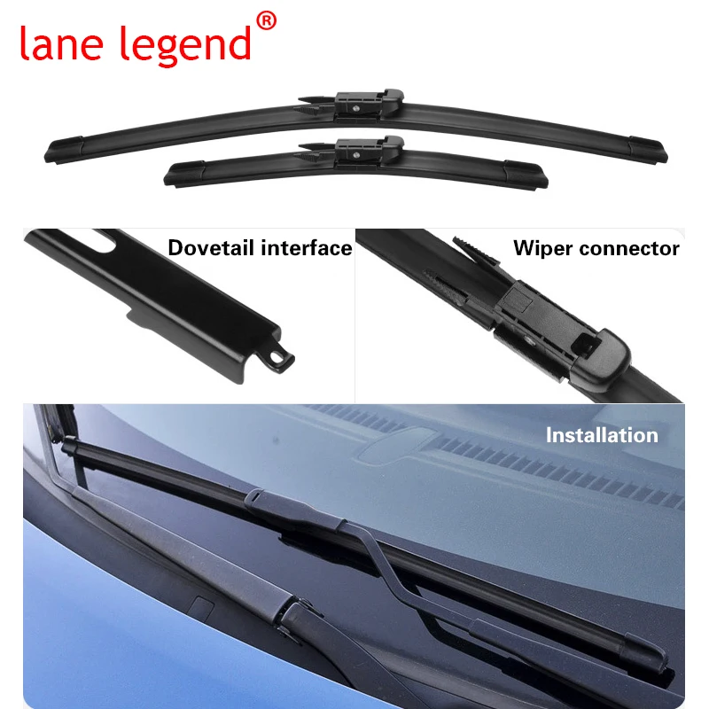 Car Wiper Front Rear Wiper Blades Set For Alfa Romeo MiTo 2008-2018 Windshield Windscreen Front Rear Window 26