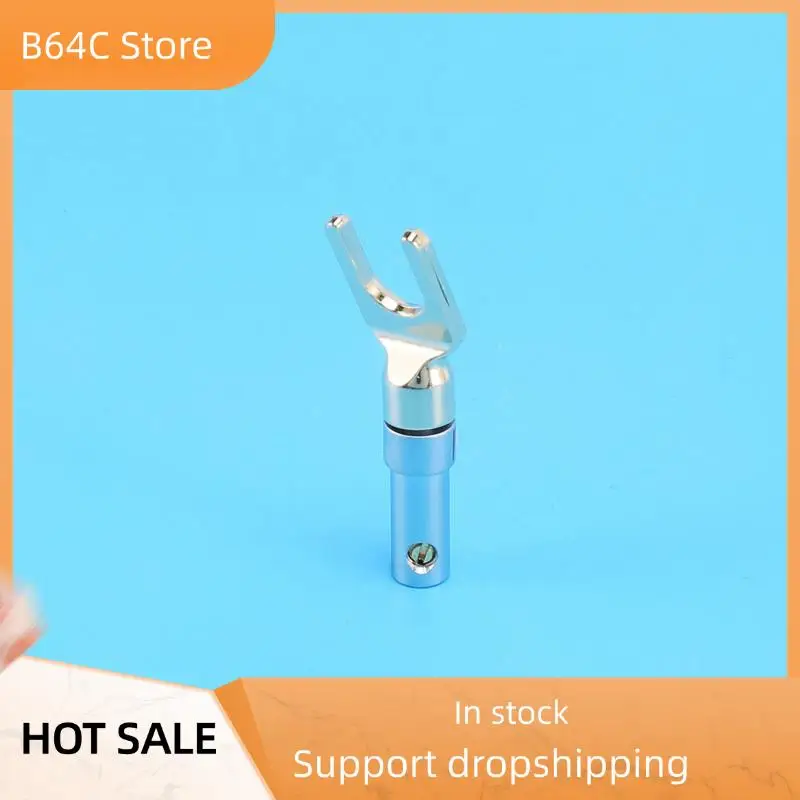 

B64C Y Plug 45 Degree Terminal Spade Connector For Speaker Wires DIY/Speaker Connecti Wire DIY - Pack Of 24(12 Black+ 12 Red)