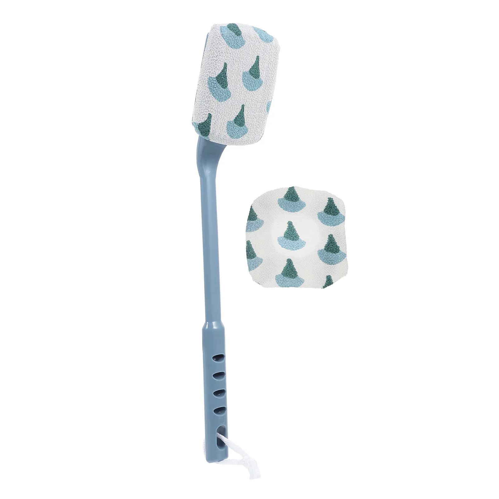 1Pcs Frosted Texture Back Scrubbing Brush Long Handle Exfoliating Bath Brush for Deep Cleansing Body Massage and Skin Smoothing