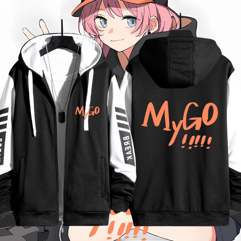 Anime BanG Dream! It's MyGO 3D Print Zip Up Women/Men Hoodie Sweatshirt Streetwear Hip Hop Zipper Hooded Jacket Outerwear