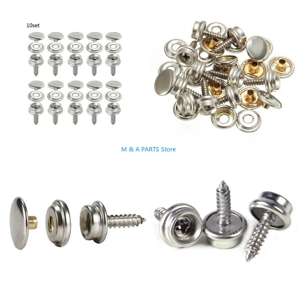 U1JF Tapping Fastener Tent Marine Yacht Boat Canvas Cover Tools Sockets Buttons