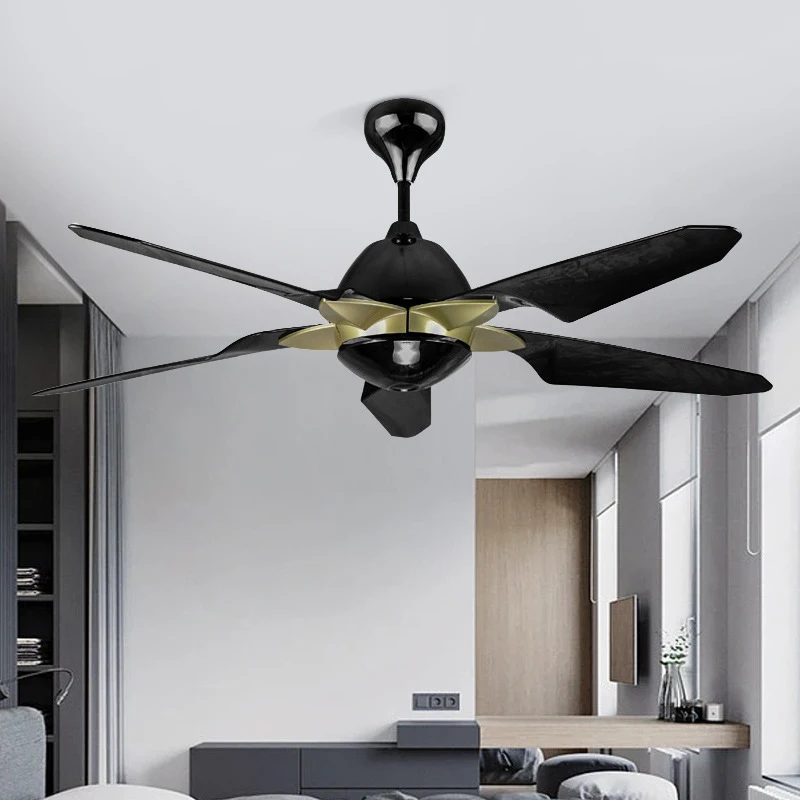 OUFULA Nordic LED Fan Light Modern Minimalism Restaurant Living Room Study Ceiling Fan Light Remote Electric Fan Light