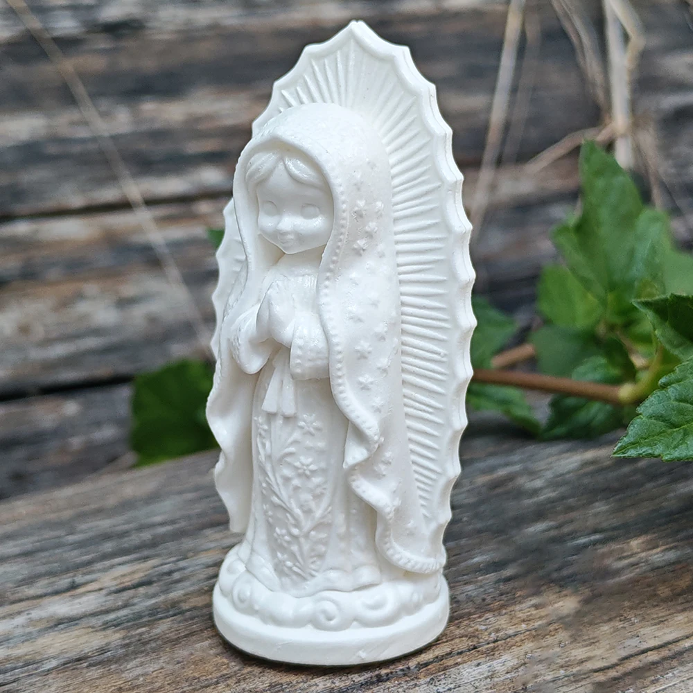 3.1 Inch Virgin Mary Figurine, - Interior Design Zen 评论和价格