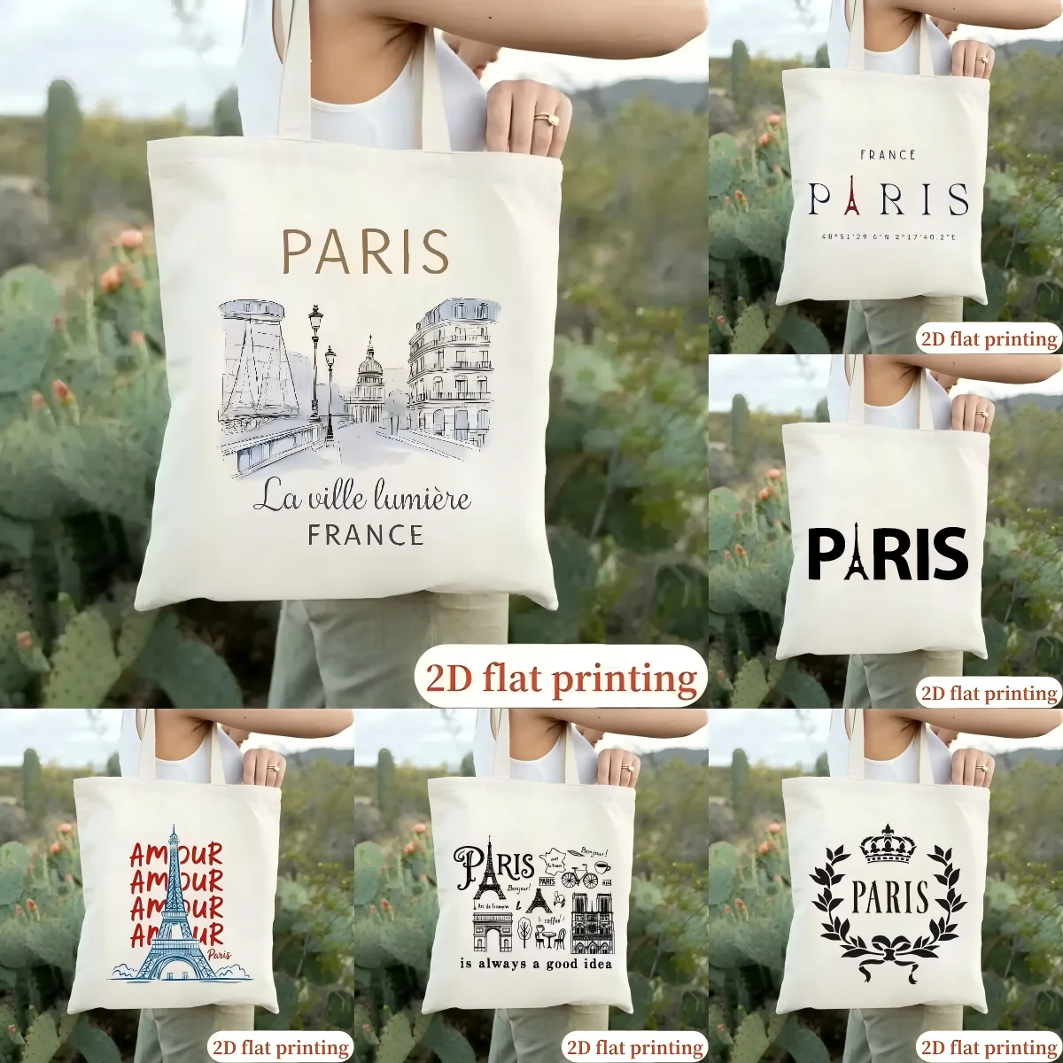 

Paris France Tote Bag, Travel To France Tote, Gift for Paris Lover, Designer Gift, Vacation in Paris Bag, Eco-Friendly Bag