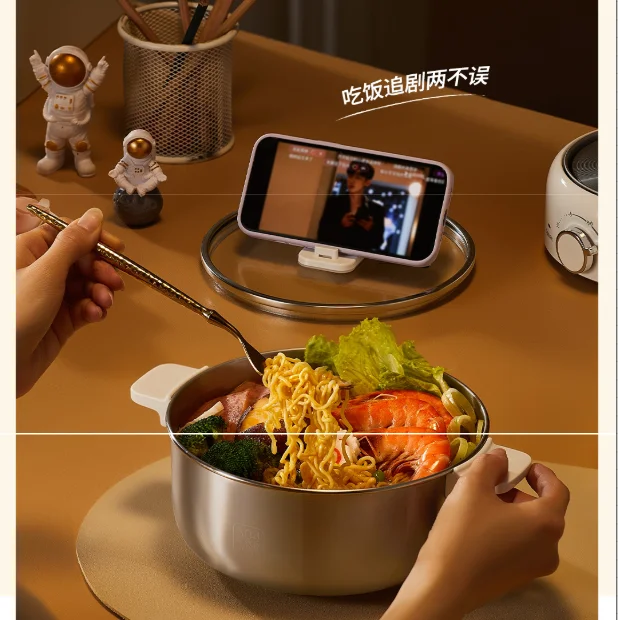 Multifunctional split electric hot pot, 2L + steamer basket smart home products