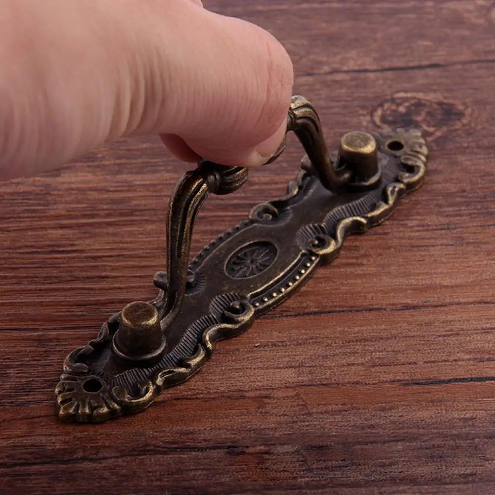 1/3 قطعة العتيقة برونزية درج مقبض كابينة سبائك الزنك درج مقابض الأبواب للأثاث إكسسوارات الأجزاء الداخلية للكمبيوتر دولاب سحب المقابض