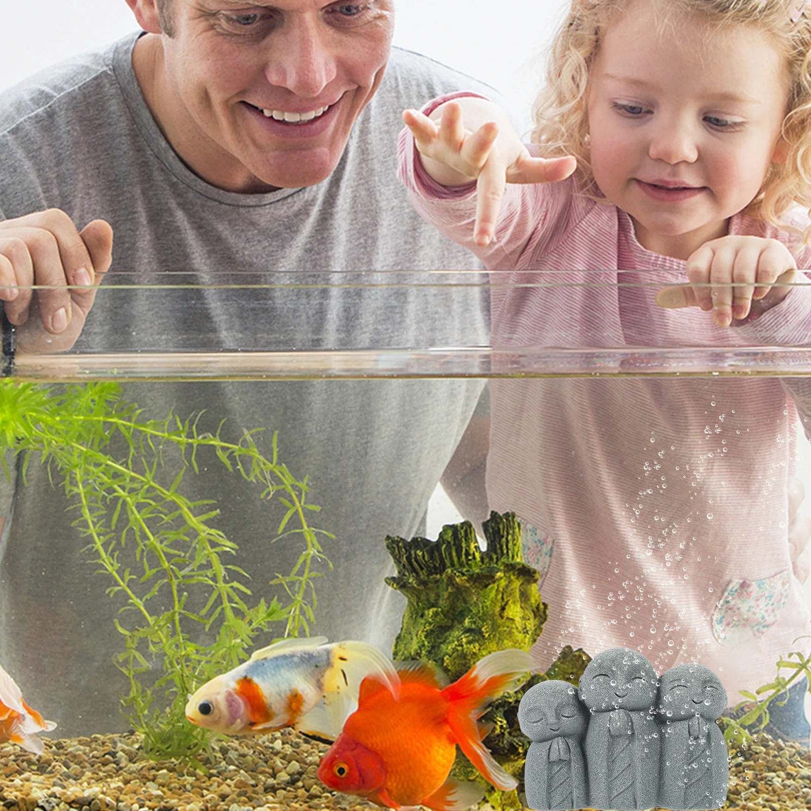 

Submersible Aquatic Landscape Ornament Mini Buddha Statue For Aquarium Fish Tank Decor Garden Home Zen Decoration