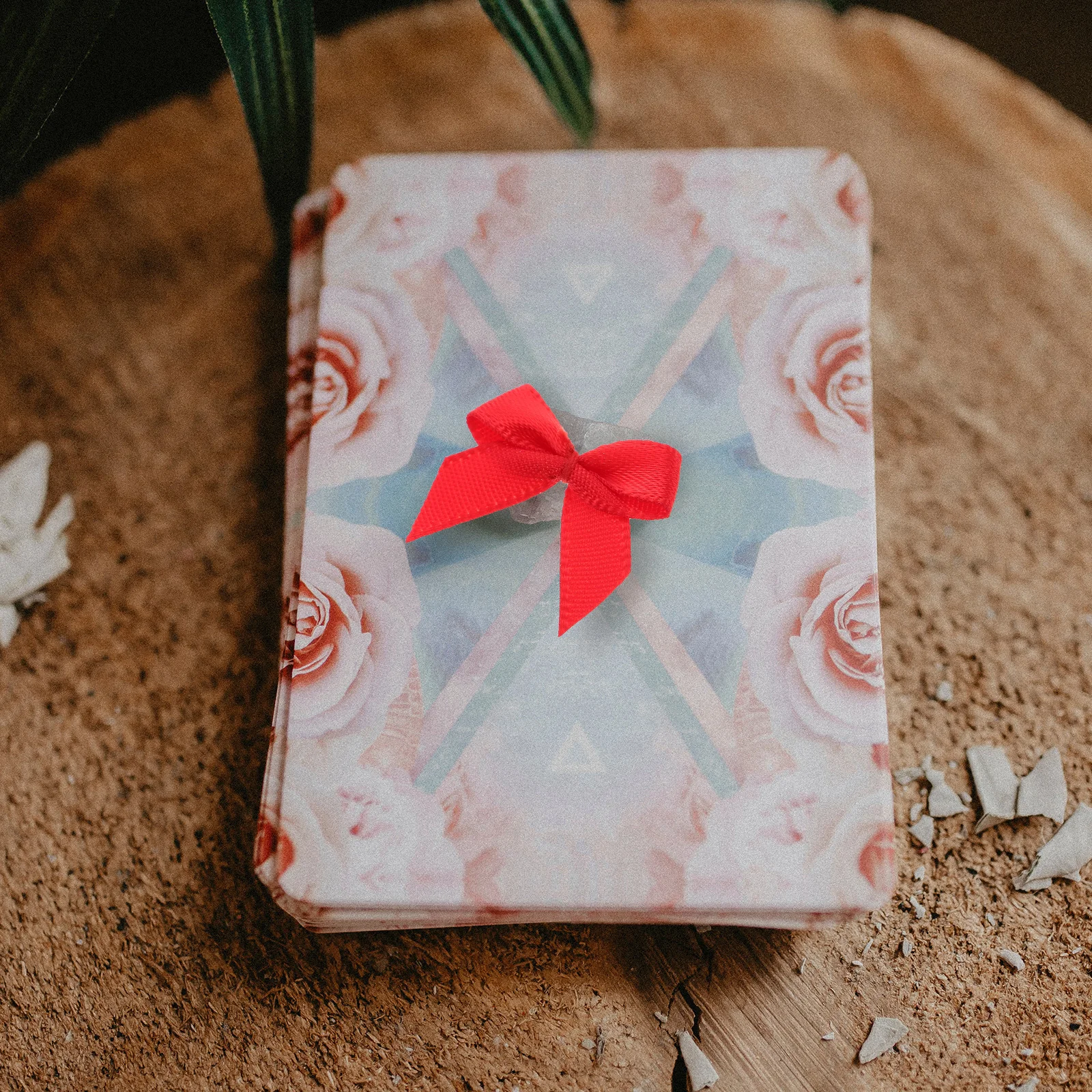 

100pcs Small Butterfly Knot Decor Red Christmas Bow Premium Polyester Diy Craft Accessory For Hairpin Bag Clothing Suitcase