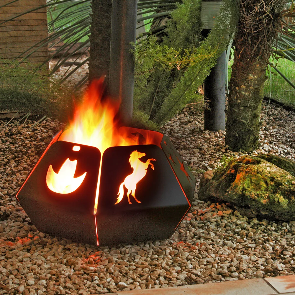 Outdoor Fireplace-Toucher-Contry for Garden-Steel