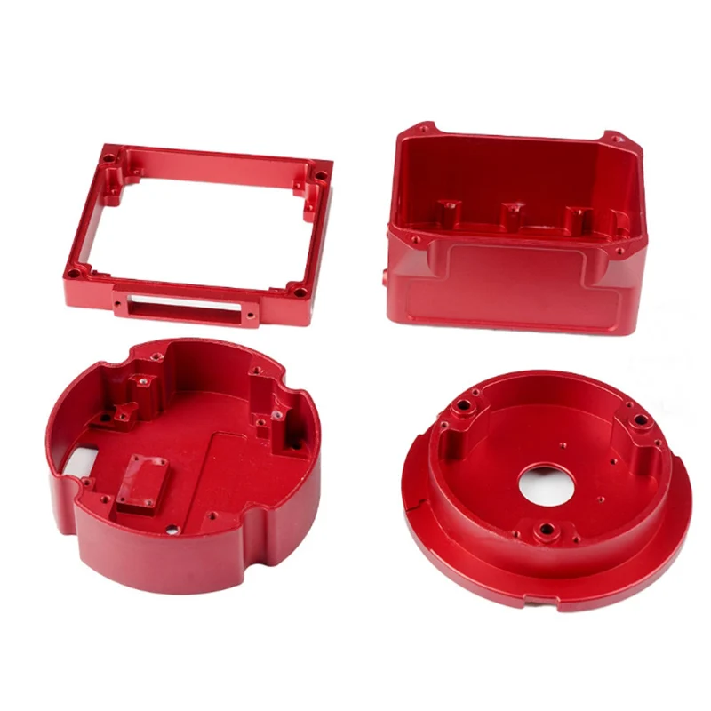 

High Precision Aluminum Colorful Anodized Polished Aluminum Case CNC Turning Milling Machining Parts