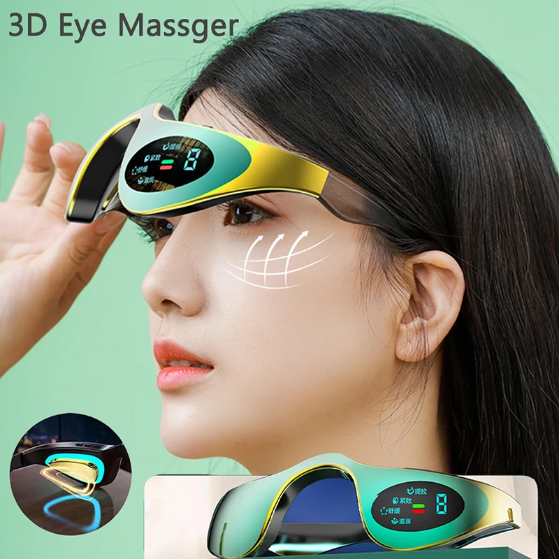 مدلك العين الكهربائي المضاد للتجاعيد الشيخوخة EMS أداة تجميل العين تدليك قابلة للشحن عيون التعب الإغاثة مكافحة الدائرة المظلمة جهاز #1