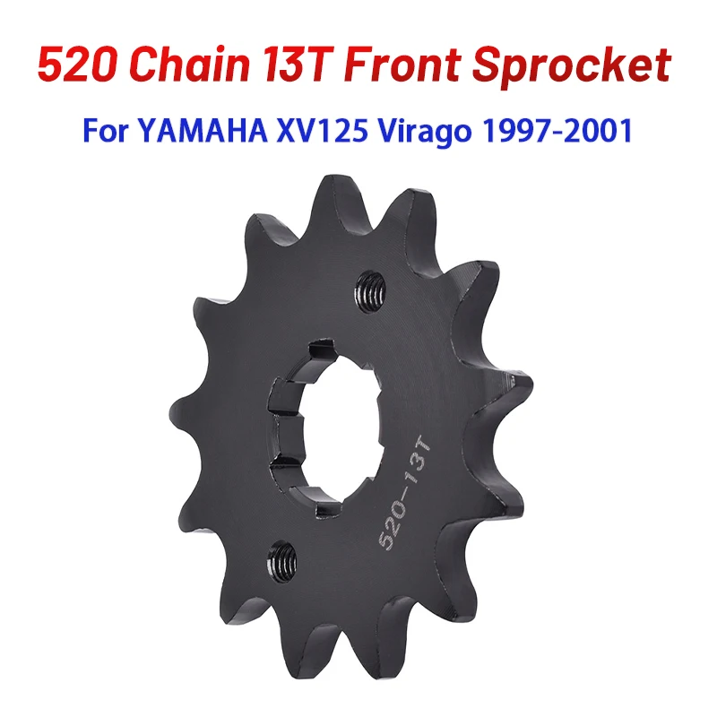 

Звездочка переднего вала 13T (13 зубьев) для мотоциклов YAMAHA XV125 XV 125 Virago 1997-2001 годов выпуска