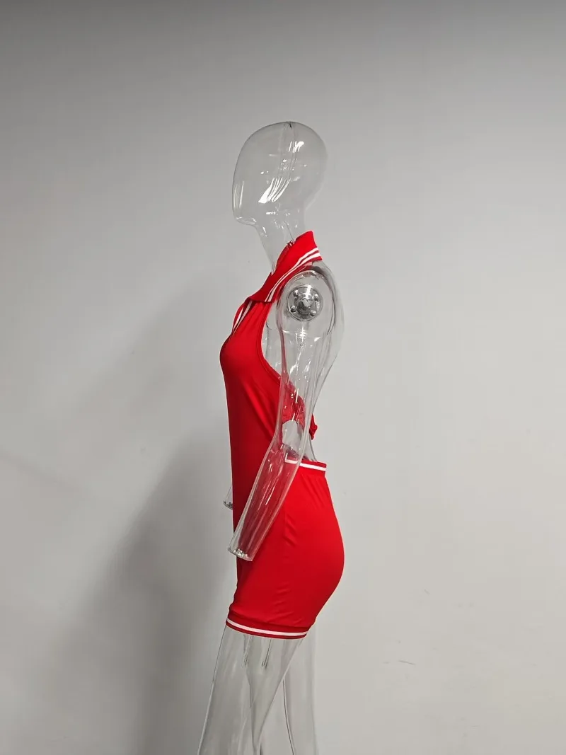 Frauen Sexy Halter-Backless Playsuits Patchwork Polo-neck Ärmellose Dünne Beiläufige Strampler Party Clubwear Einteilige Overalls