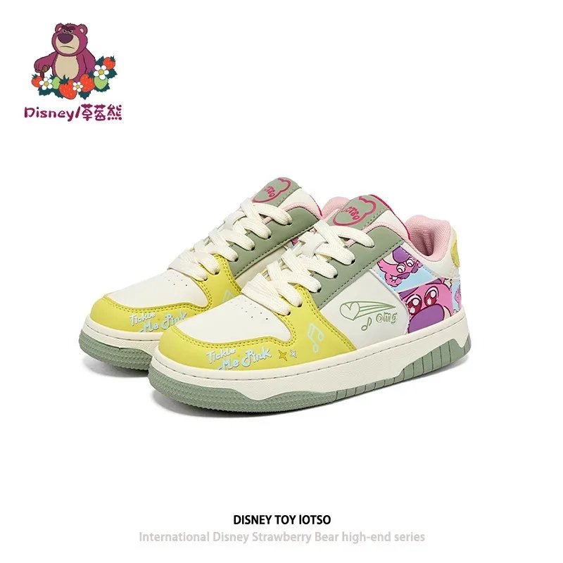 

Женские кроссовки Disney Strawberry Bear, осень/зима 2021, модные кроссовки с цветными блоками, универсальные и модные