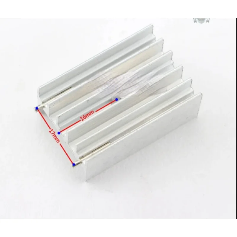 10Pcs Power Tube Heat Sink 23*15*30MM with Pin Three-terminal Regulator