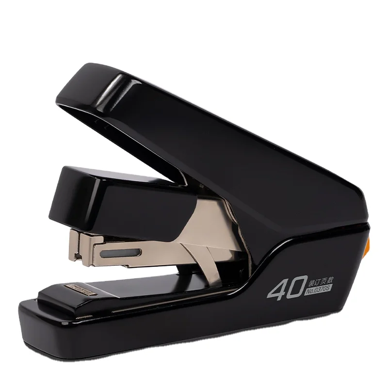 0370S black Effortless Stapler Household portable Multifunctional study office press type stapler 72pcs Per Carton Set