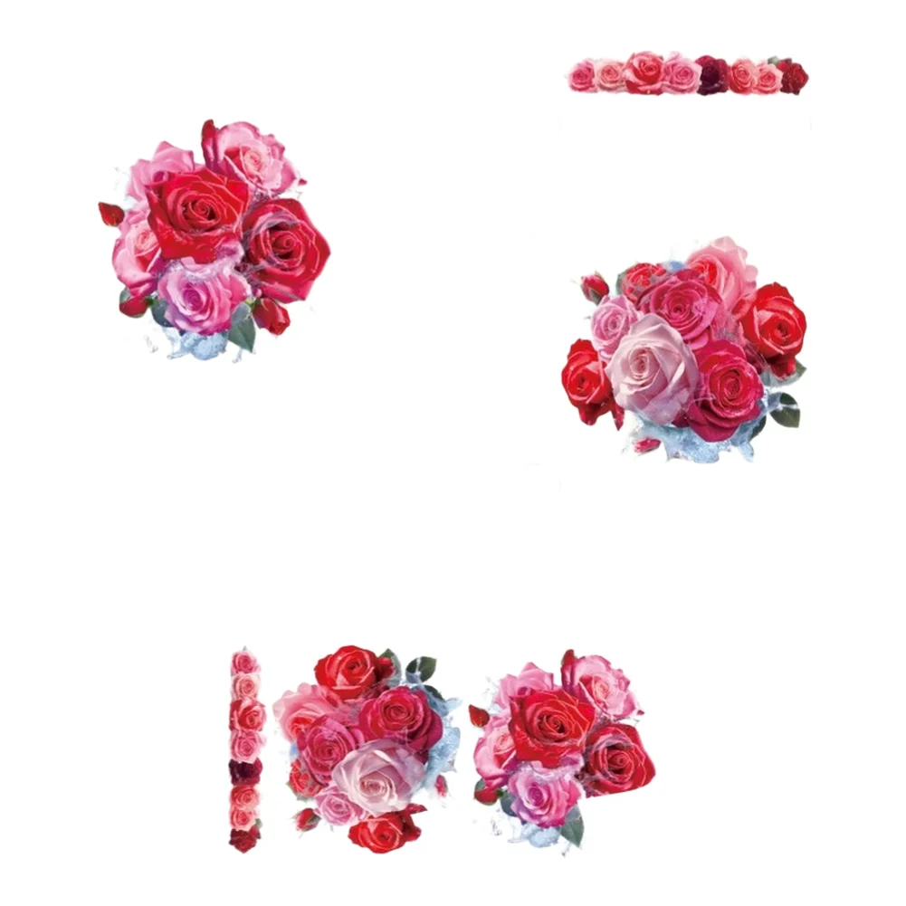 Waterproof Wall Art Bathroom Flower Sticker For Modern Bathrooms Moisture Resistant Wall Decals Bathroom Decor