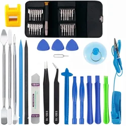 Kit de herramientas de reparación de apertura profesional para pantalla de teléfono móvil, juego de destornilladores, palanca de desmontaje para IPhone, Samsung, Ipad, 46 en 1