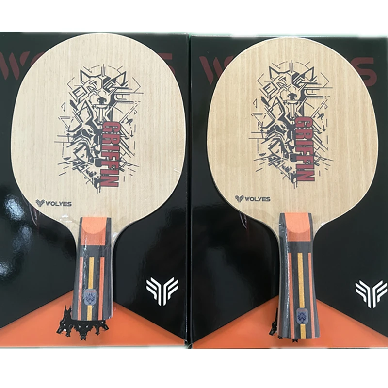 Stuor Wolf King Gold Carbon External Table Tennis Blade Profession Table Tennis Racket Carbon Fiber Ping Pong   High Grade