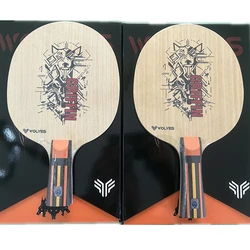 Stuor-raqueta de tenis de mesa profesional, accesorio de fibra de carbono, color dorado, King