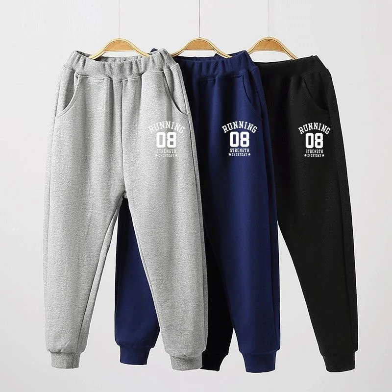 New Retail Sale Spring Winter 100% Cotton Pants For Kids Casual Sport Pants Jogging Enfant Kids Children Trousers 110-160cm Wear